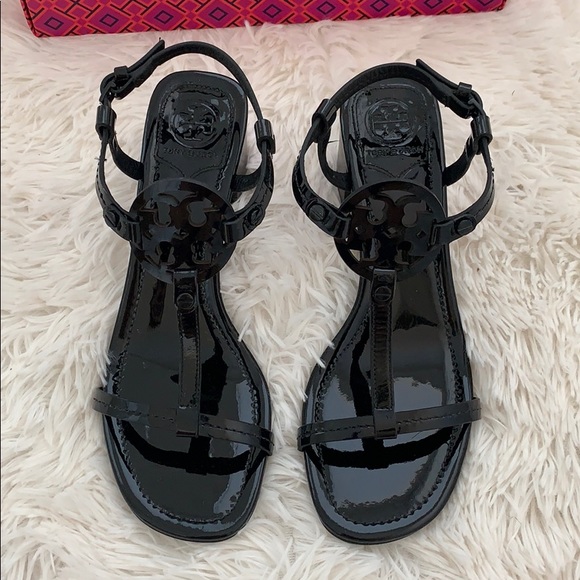Authentic tory burch miller wedges 55 mm - Picture 2 of 8